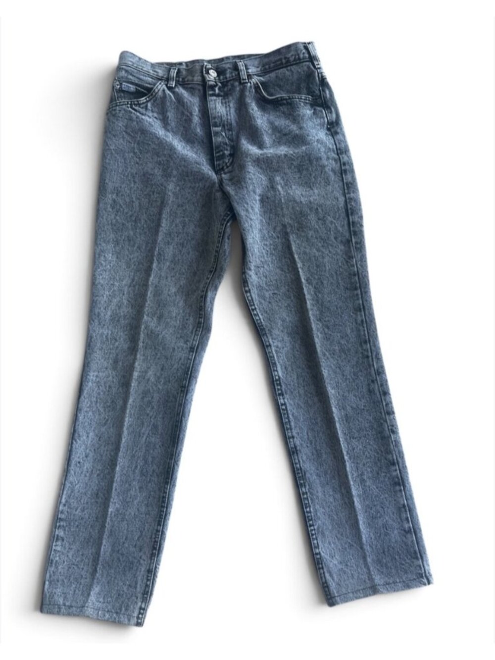 Vintage USA Made Lee Acid Wash Denim Jeans Size 32x32 80s 90s Retro